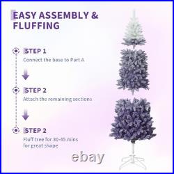 Garveehome 6 Ft Prelit Artificial Christmas Tree Rgb Warm White Lights Pre-Lit