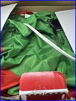 Gemmy 12.5 ft Wide Santa & Snowman Hot Air Balloon Airblown Inflatable