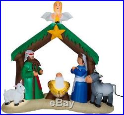 Gemmy 36707 6.5ft Tall Airblown Nativity Scene Holiday Inflatable