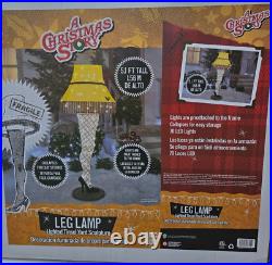 Gemmy 60 Inch Christmas Story Tinsel Yard Sculpture Leg Lamp Decoration