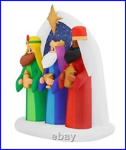 Gemmy 6.5ft Three Kings with Star of Bethlehem Scene Christmas Inflatable