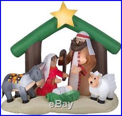 Gemmy 6' Airblown Holy Family Nativity Scene Christmas Inflatable