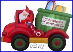 Gemmy 6' Animated Airblown Dump Truck withPresents Christmas Inflatable