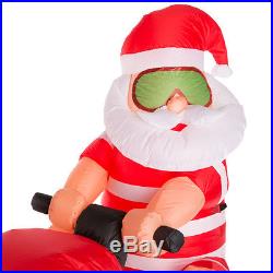 Gemmy 6' Yard-Decor Christmas Outdoor Decoration Inflatable Lighted-Santa-Claus