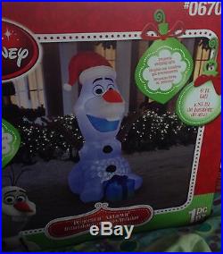 Gemmy 6-ft Disney Frozen OLAF Christmas Lighted Airblown Inflatable Decoration