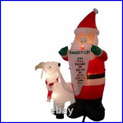 Gemmy 6-ft Lighted Santa with Goat Christmas Inflatable