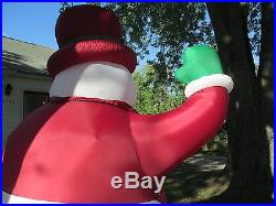 Gemmy 8 Ft. Tall Snowman Airblown Inflatable Light Up Yard Decor Christmas