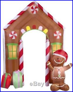 Gemmy 9′ Airblown Gingerbread House Archway Christmas Inflatable