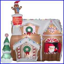 Gemmy 9' Animated Airblown Gingerbread House Christmas Inflatable
