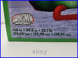 Gemmy 9 ft Wide Animated Christmas Helicopter Scene Airblown Inflatable
