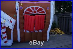 Gemmy Airblown Christmas Inflatable 9′ x 9′ Animated Gingerbread House Rare