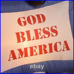 Gemmy Airblown Inflatables 7FT Military Santa with God Bless America Sign