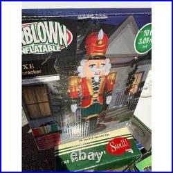 Gemmy Airblown Luxe Nutcracker 10ft Animated Giant Inflatable LED Lights 288390