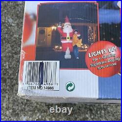 Gemmy Airblown Santa Claus Inflatable Christmas Lighted 8 Foot 2002 BRAND NEW
