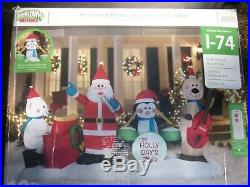 Gemmy Christmas 10' Animated Light Show Musical Inflatable Airblown withremote