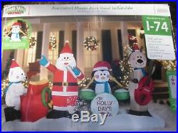 Gemmy Christmas 10' Animated Light Show Musical Inflatable Airblown withremote