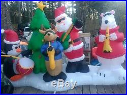 Gemmy Christmas 10' Wide Animated Light Show Musical Inflatable Airblown