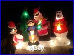 Gemmy Christmas 10' Wide Animated Light Show Musical Inflatable Airblown