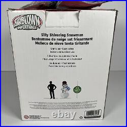 Gemmy Christmas 6 ft Animated Silly Shivering Snowman Airblown Inflatable Retire