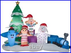 Gemmy Christmas Airblown Inflatable Misfit Toys Scene Rudolph, 7 ft Tall, Multi