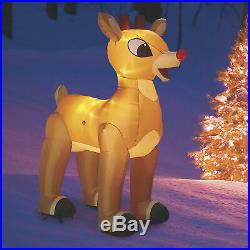 Gemmy Christmas Inflatable Giant Standing Rudolph, 10ft. H