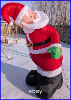 Gemmy Christmas Santa Mooning Animated 6 Tested Working Illuminated Lights Box