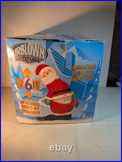 Gemmy Christmas Santa Mooning Animated 6 Tested Working Illuminated Lights Box