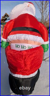 Gemmy Christmas Santa Mooning Animated 6 Tested Working Illuminated Lights Box