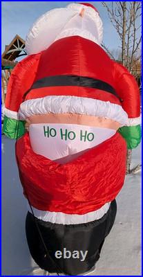 Gemmy Christmas Santa Mooning Animated 6 Tested Working Illuminated Lights Box