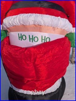 Gemmy Christmas Santa Mooning Animated 6 Tested Working Illuminated Lights Box