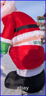 Gemmy Christmas Santa Mooning Animated 6 Tested Working Illuminated Lights Box