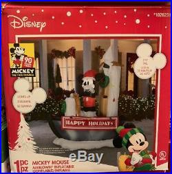 Gemmy Disney 90th Christmas 7 ft Mickey Mouse Willie Steamboat Inflatable NIB