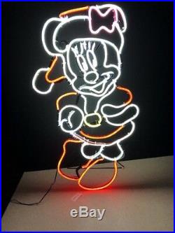 Gemmy Disney LED Lighted Minnie Mouse Sculpture Window Christmas Sign 29