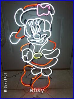 Gemmy Disney Magic Holiday LED Lighted Minnie Mouse Sign 29 Christmas Decor