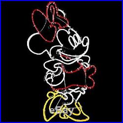 Gemmy Disney Magic Holiday Lighted Minnie Mouse Neon Sign Christmas Yard Decor