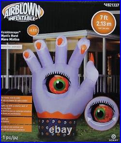 Gemmy Halloween 7 ft Mystic Hand Airblown Inflatable NIB