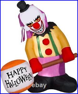 Gemmy Halloween 8 ft Animated Circus Clown Airblown Inflatable NEW