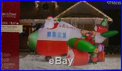 Gemmy Holiday Christmas 18.5 ft AirSanta Airplane Scene Airblown Inflatable NIB