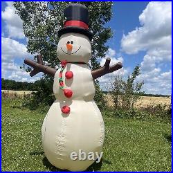 Gemmy Holiday Living 12′ Tall Inflatable Snowman 0670240 Christmas Original Box