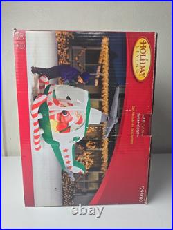 Gemmy Holiday Living 8ft Animated Santa Helicopter Christmas Airblown Inflatable