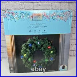 Gemmy Orchestra of Lights 27 Wreath 24 LED Color-Changing Lights Rare 1041141