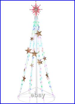 Gemmy Orchestra of Lights 6 ft 156 LED Color Changing Christmas Tree Lightshow