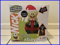 Gemmy Rare 8Ft Christmas Spongebob Squarepants Airblown Inflatable Yard Decor