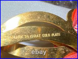 Georg Jensen 1984 24 Karat Gold Plated Bell/Heart Christmas Ornament Broken Box Georg Jensen 1984 24 Karat Gold Plated Bell/Heart Christmas Ornament Broken Box