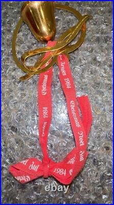 Georg Jensen 1984 24 Karat Gold Plated Bell/Heart Christmas Ornament Broken Box Georg Jensen 1984 24 Karat Gold Plated Bell/Heart Christmas Ornament Broken Box