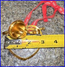 Georg Jensen 1984 24 Karat Gold Plated Bell/Heart Christmas Ornament Broken Box Georg Jensen 1984 24 Karat Gold Plated Bell/Heart Christmas Ornament Broken Box