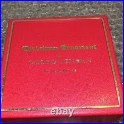 Georg Jensen 1984 24 Karat Gold Plated Bell/Heart Christmas Ornament Broken Box Georg Jensen 1984 24 Karat Gold Plated Bell/Heart Christmas Ornament Broken Box