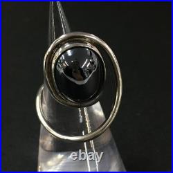 Georg Jensen Hans Hansen HaH SV925 Hematite Ring Ring No. 6 Approx. 9g