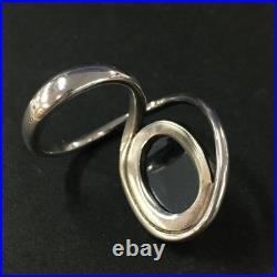 Georg Jensen Hans Hansen HaH SV925 Hematite Ring Ring No. 6 Approx. 9g
