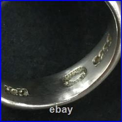 Georg Jensen Hans Hansen HaH SV925 Hematite Ring Ring No. 6 Approx. 9g